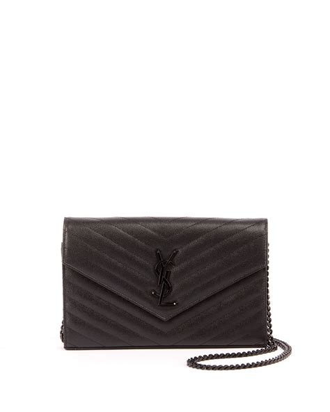 ysl small wallet black|YSL monogram wallet price.